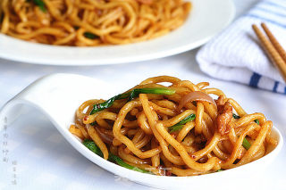 青菜肉丝炒面的做法