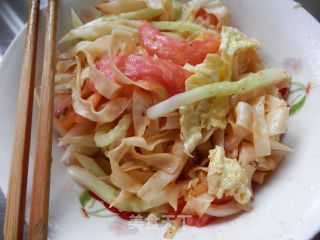 青瓜炒饼的做法