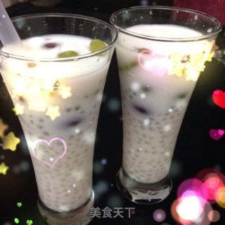 葡萄椰奶西米露的做法