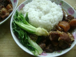 红烧肉套饭的做法