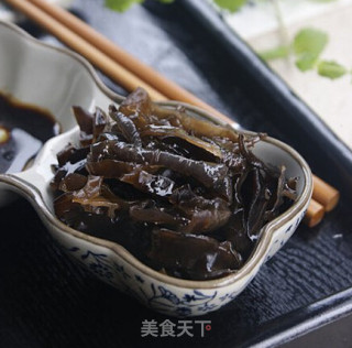 中秋节小吃------凉拌木耳蘸芥末
