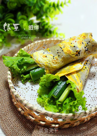 绿豆煎饼无油版的做法