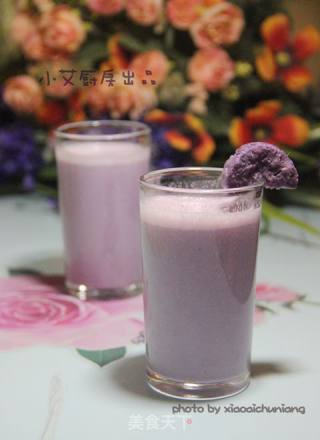紫薯奶昔的做法