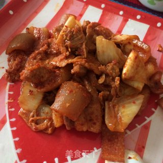 简易版 韩式烤辣白菜五花肉的做法