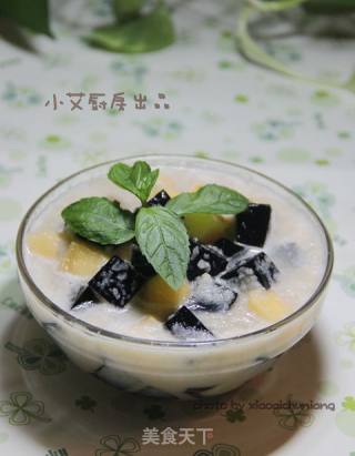 蜜瓜椰汁龟苓膏的做法