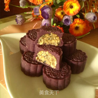 紫薯五仁月饼