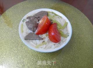 猪肝米粉的做法