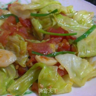 西红柿沙卷心菜的做法