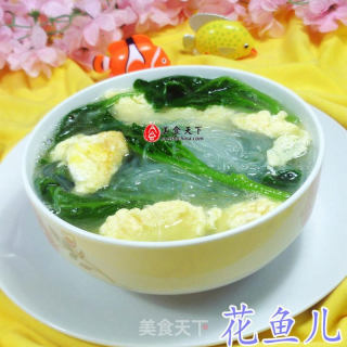 木耳菜鸡蛋粉丝汤的做法
