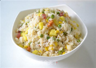 菠萝什锦炒饭的做法