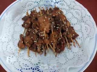 孜然牙签肉串的做法