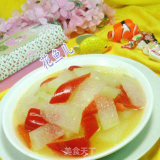 红椒炒冬瓜的做法