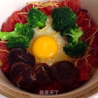 腊肠煲仔饭的做法