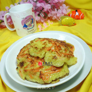 椰丝胡萝卜鸡蛋饼的做法