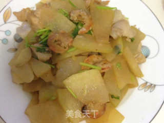家常菜：冬瓜烩虾仁的做法