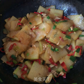 冬瓜片烧肉末的做法