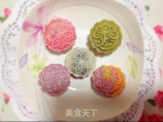 豆沙冰皮月饼