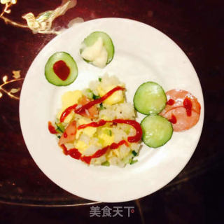 火腿芝士蛋炒饭的做法