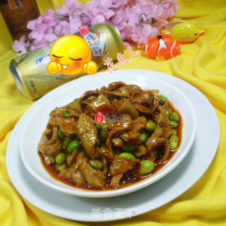毛豆炒面筋的做法