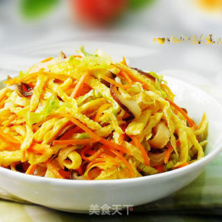 凉拌蛋丝的做法