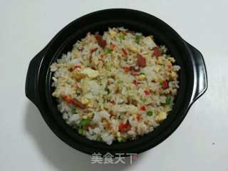 五彩培根炒饭的做法
