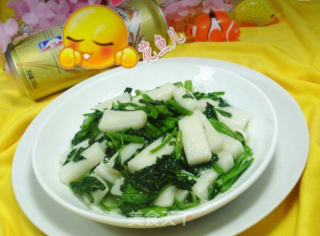 空心菜炒年糕的做法