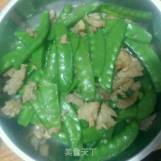 荷兰豆炒肉的做法