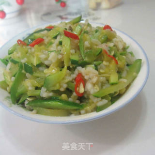 北瓜丝炒米饭