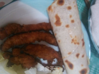 鸡柳卷饼的做法