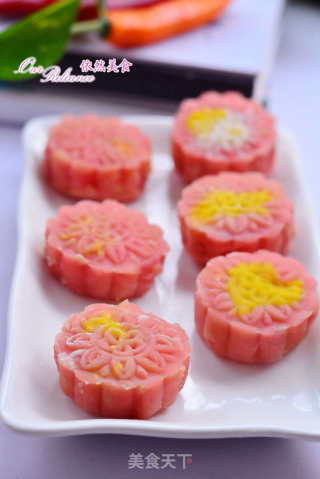 没有烤箱也可以做月饼--拼色冰皮月饼