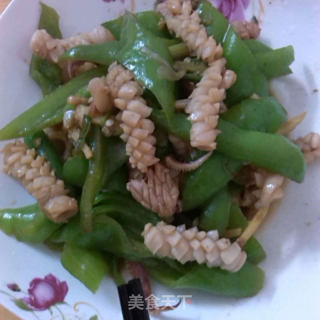 青椒鱿鱼的做法