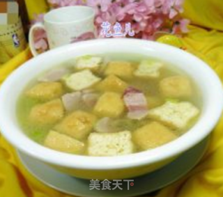 咸肉油豆腐毛豆汤的做法