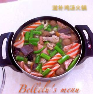 滋补鸡汤火锅的做法
