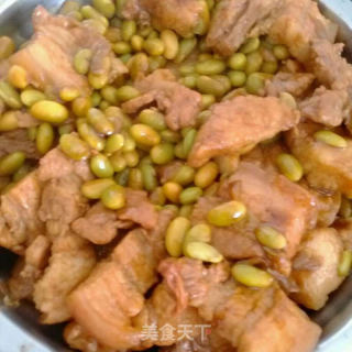 黄豆焖五花肉的做法