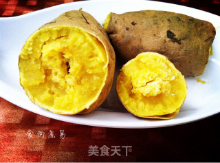 微波炉简易烤红薯的做法