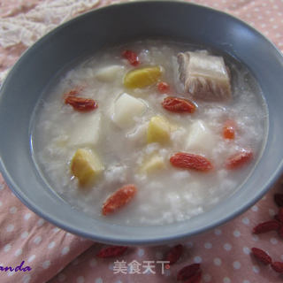 栗子山药排骨粥的做法