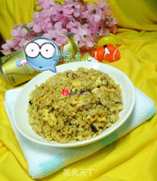 鸡蛋香菇炒饭的做法