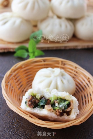 素得够味——香菇青菜包的做法