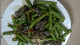 长豆角炒牛肉的做法