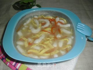 蛋丝鱼茸羹的做法