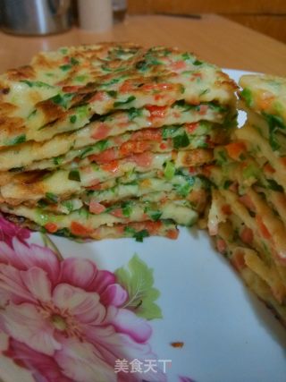 韭菜火腿煎饼的做法
