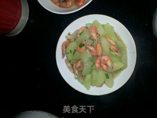 老黄瓜烧河虾的做法