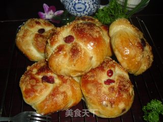 蔓越莓甜面包的做法
