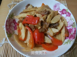 铁棍山药炒肉的做法
