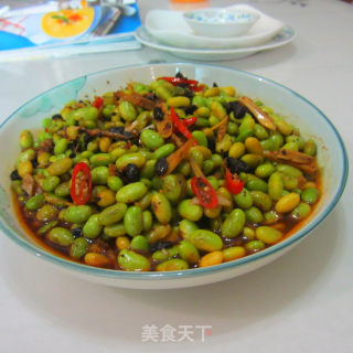 焖麻辣嫩黄豆的做法
