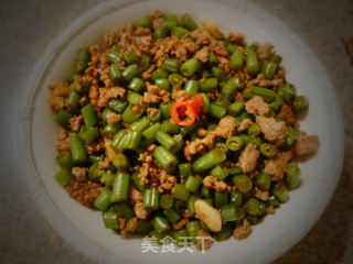 简易肉末炒豆角的做法