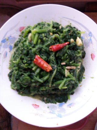 蒜蓉菠菜的做法
