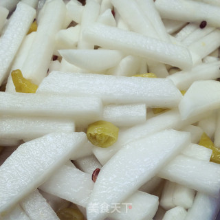 酸辣泡椒萝卜的做法