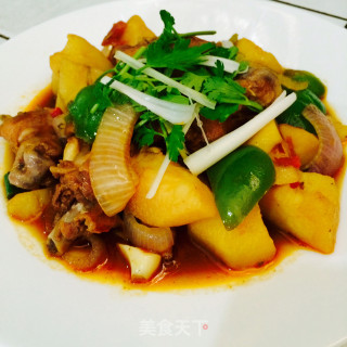 新疆大盘鸡的做法