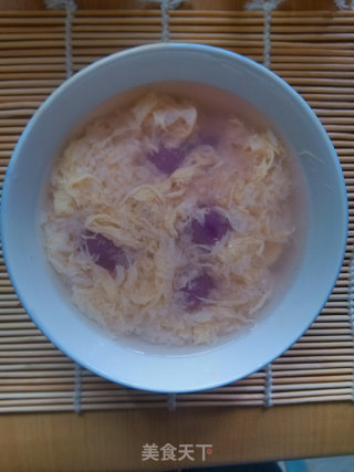 酒酿紫薯小汤圆的做法